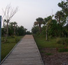 Sanibel Gulfside Park boardwalk to the beach