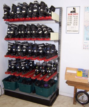 Inline skates at Finnimores, Sanibel